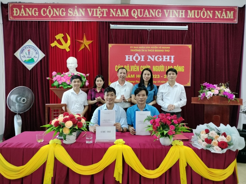 Vũ Quang: Hoàn thành phối hợp tổ chức hội nghị dân chủ cơ sở năm học 2023 - 2024